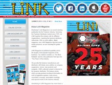 Tablet Screenshot of linkmagazine.com